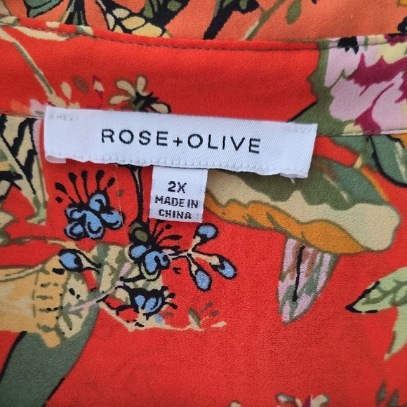 Rose & Olive Vibrant Floral Blouse - Picture 2 of 8